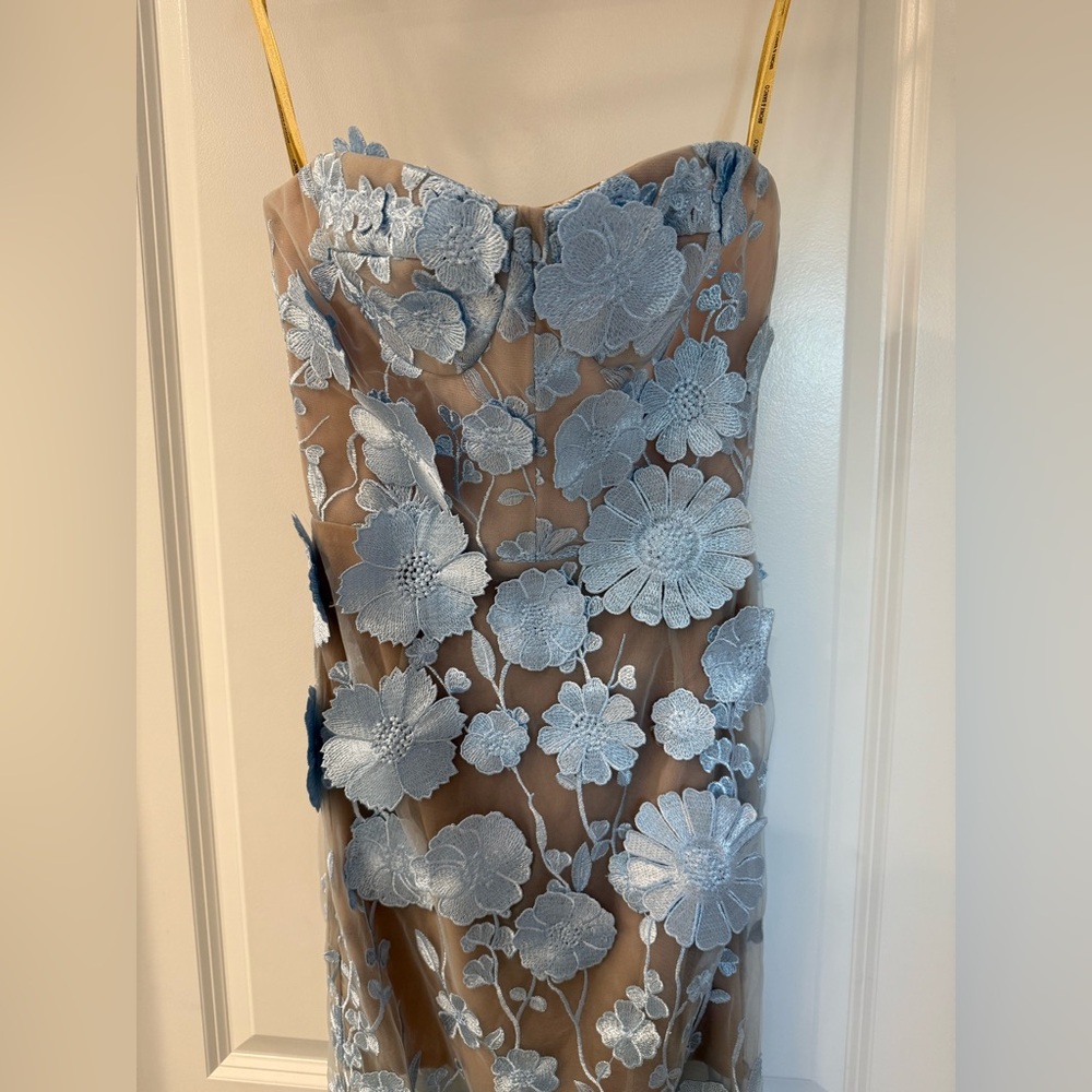 NWOT BRONX AND BANCO JASMINE POWDER BLUE MAXI DRESS - Picture 15 of 17